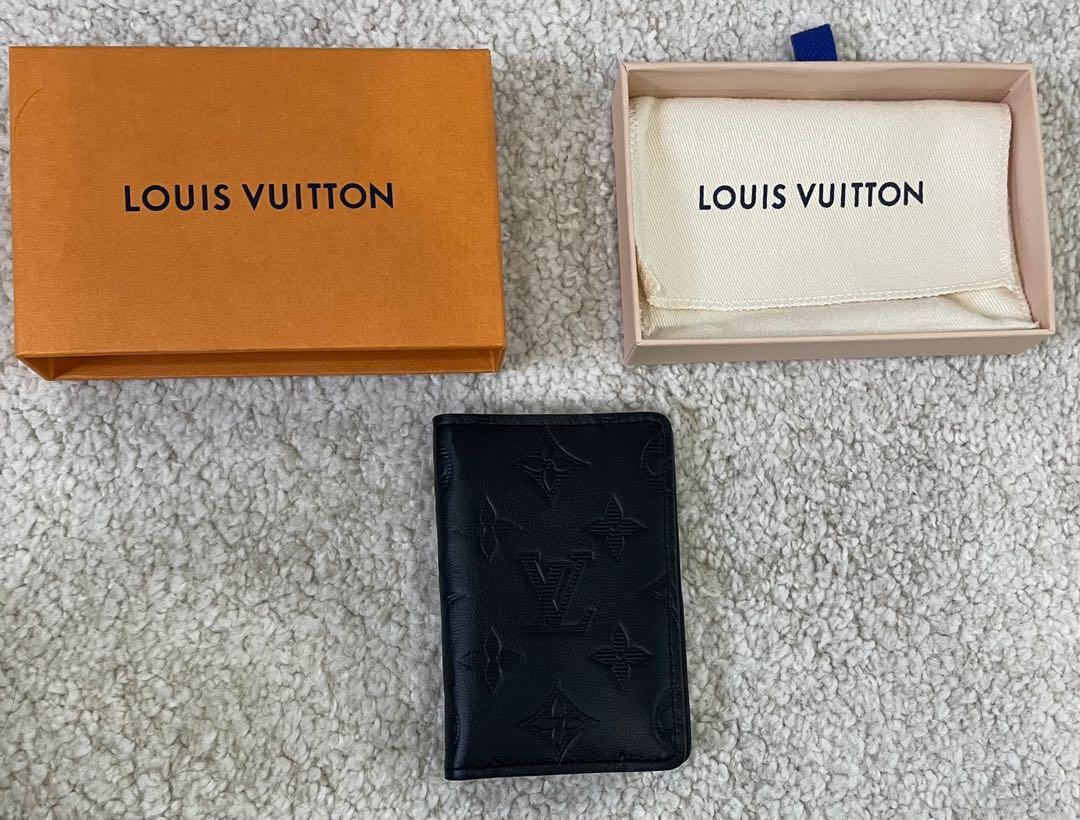 Louis Vuitton Pocket Organizer Authentic LV Monogram Shadow Wallet M62899