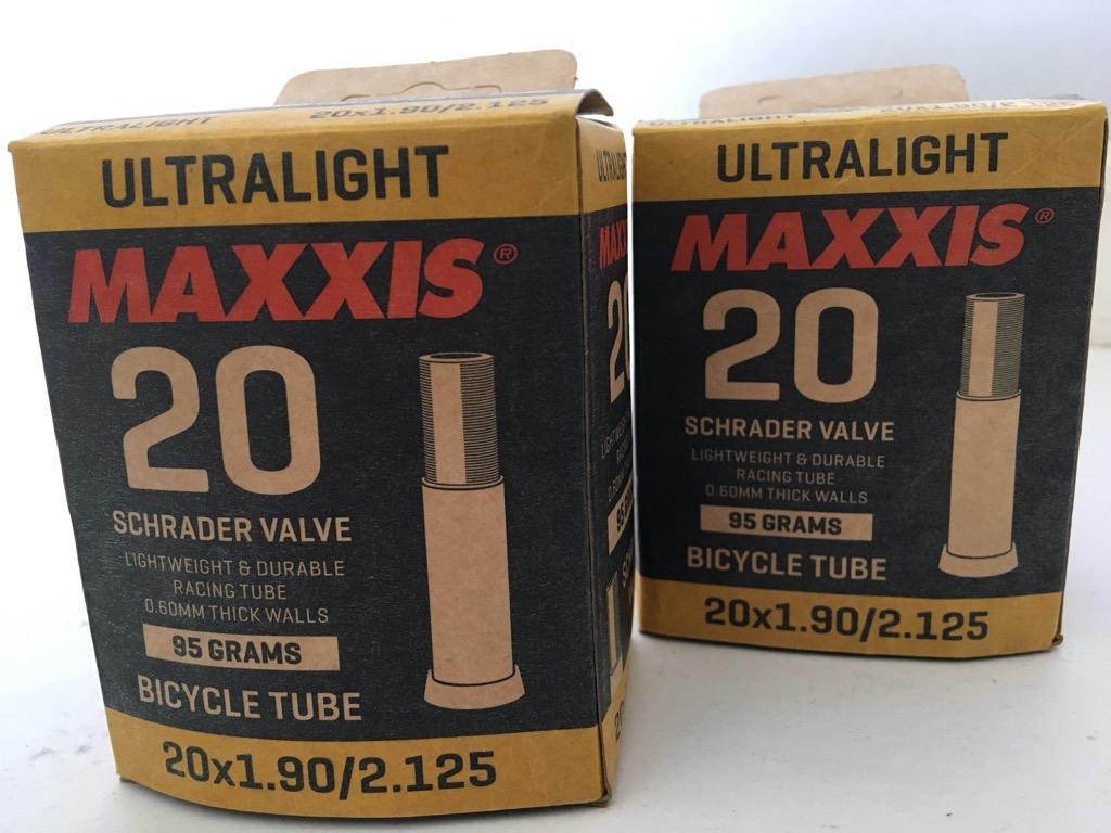 Maxxis Ultralight 20-inch Bicycle Inner Tubes (Category: Bicycles) located in Quezon City. Submitted by papabey (Listing ID 1149317457, Image 3). Description: DETAILS: -Used but still in excellent condition -Ultra lightweight racing inner tubes -Price is for the pair -Schrader valve -Compatible with 20-inch tires with 1.90" to 2.125" width LOCATION: Brgy Batasan Hills, Quezon City. https://goo.gl/maps/ysbX9wPeBDUYcvCP6 PAYMENT & SHIPPING: -Cash o