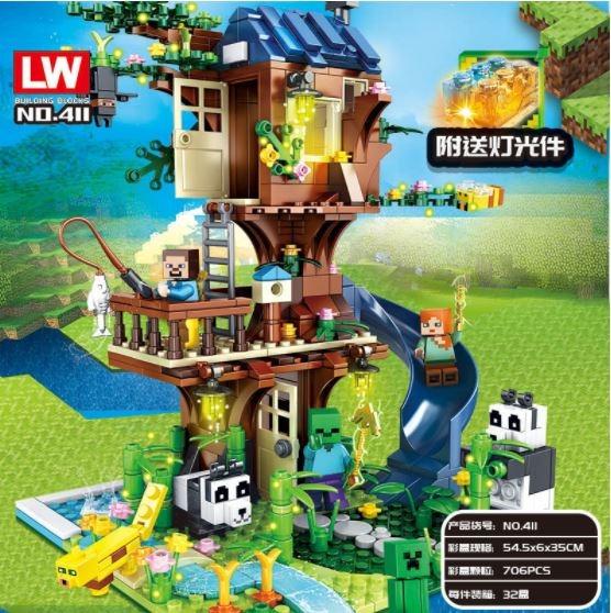 Minecraft My World 706pcs Tree House Sets Building Blocks Toys For Children Gifts Hobbies Toys Toys Games On Carousell