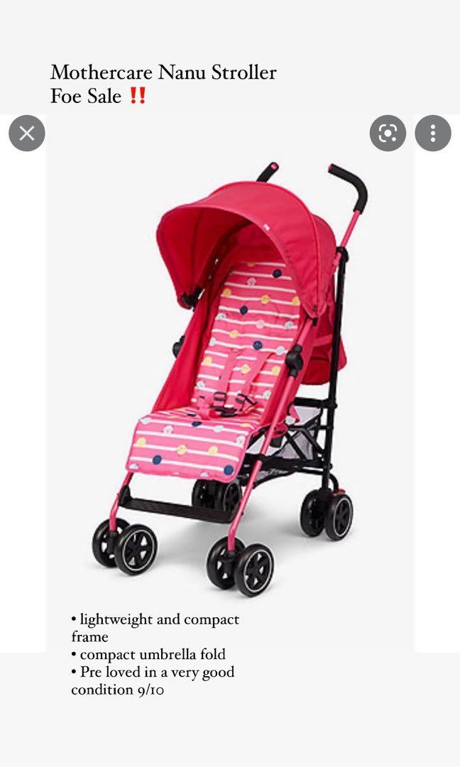 Mothercare nanu stroller pink clearance