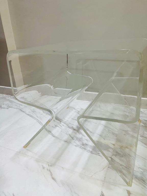 Muji Clear Acrylic Coffee Table, Furniture & Home Living, Furniture