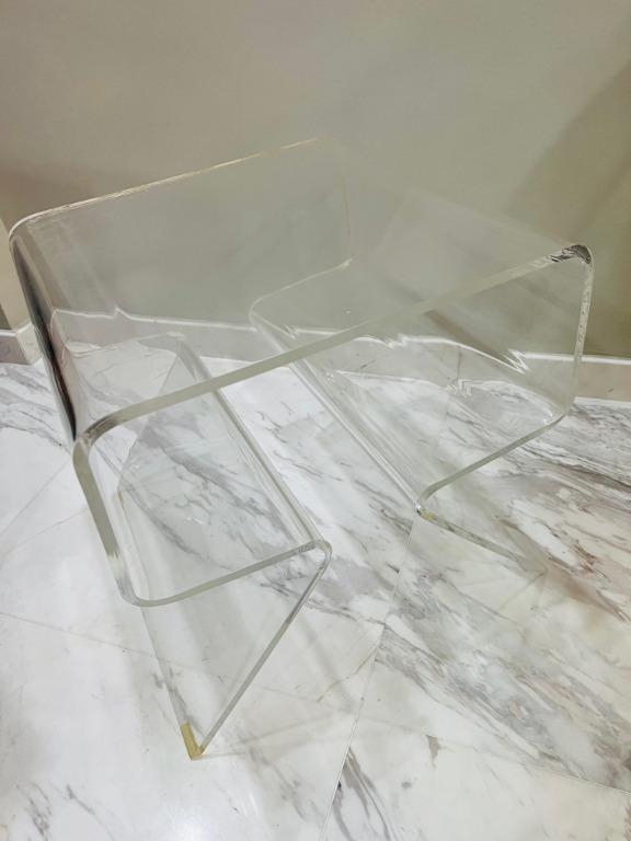 Muji Clear Acrylic Coffee Table, Furniture & Home Living, Furniture