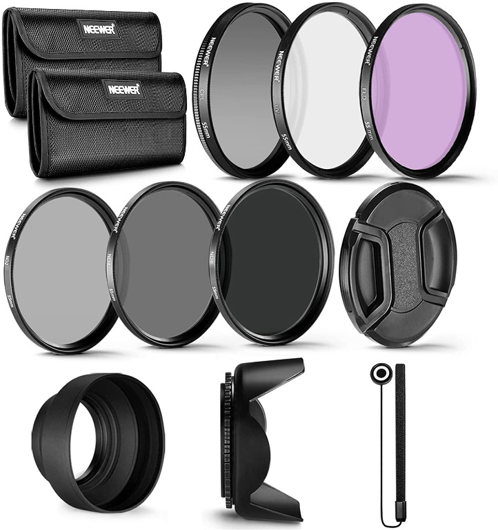 67mm Multi-Coated 3 Piece Filter Kit UV, CPL, FLD Silver for Sony Alpha E-Mount 18-200mm Lens