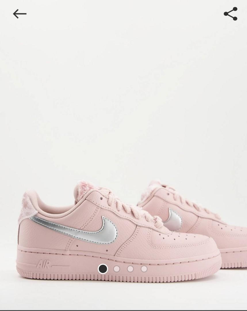 Nike Air Force 1 07 Trainers With Detachable Faux Fur Tongue