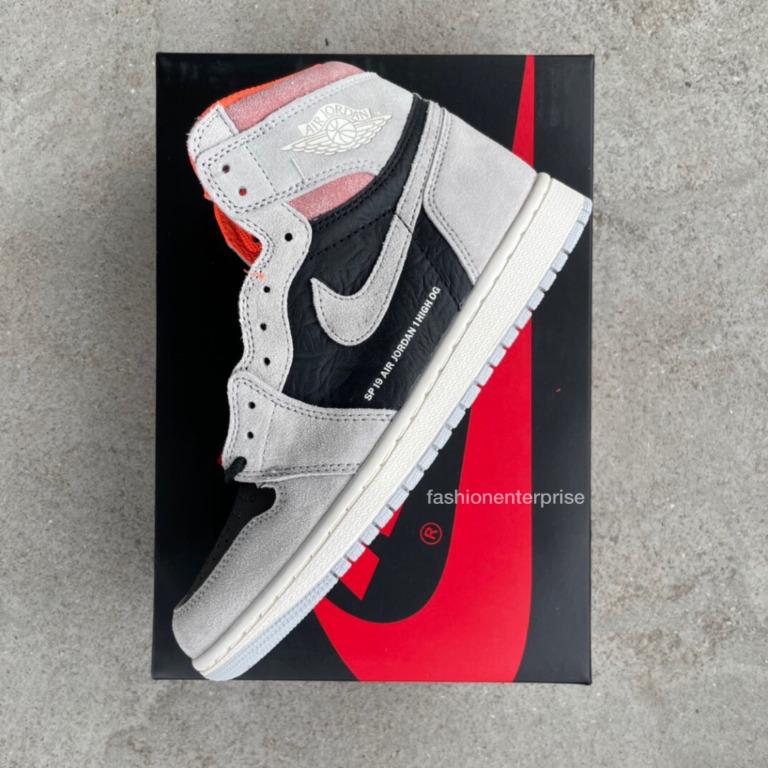 Retro 1 grey crimson on sale