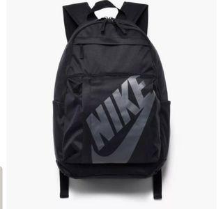 Nike backpack elemental black gray with laptop compartment