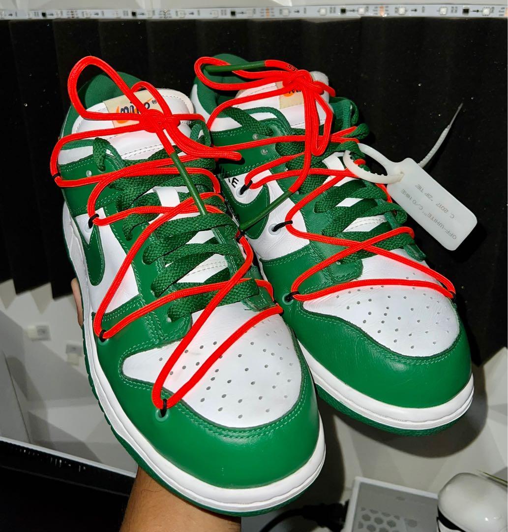 Nike Dunk Off White "Pine Green", Men's Fashion, Footwear, Sneakers on