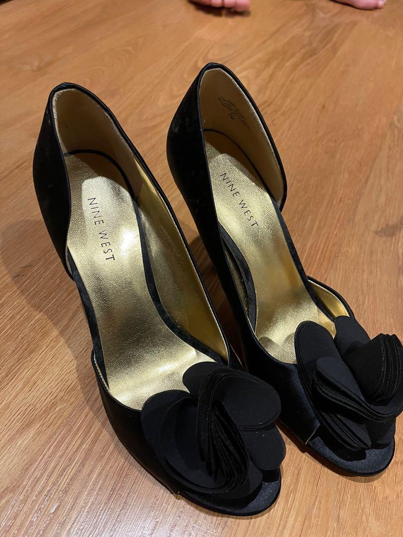 Nine west hot sale satin heels
