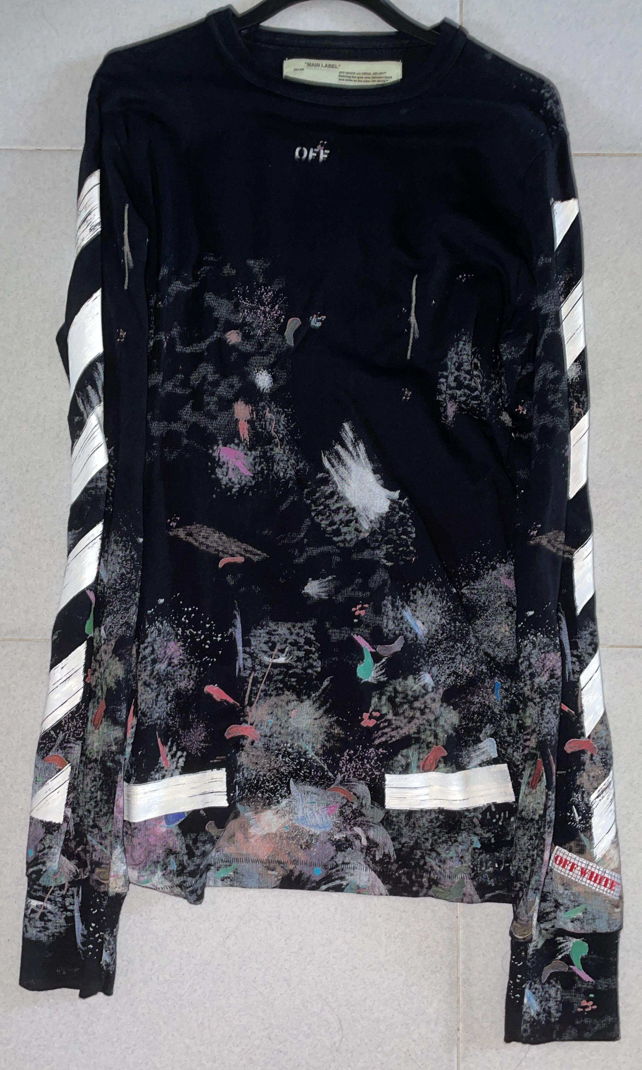 Off white hotsell galaxy sweatshirt