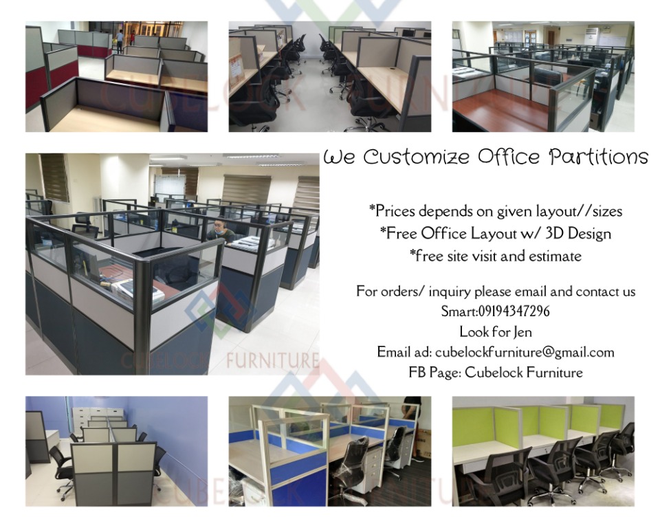 Office Workstation Partitions, Furniture & Home Living, Office ...