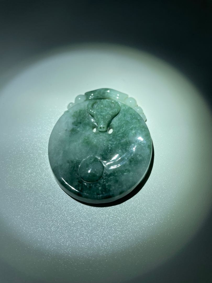 Ox Jade Pendant (A Grade), Women's Fashion, Jewelry & Organisers