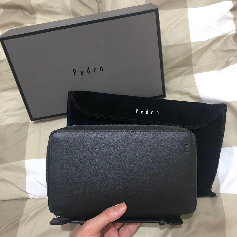 Pedro Clutch Saddle Men Black Fesyen Pria Tas Dompet