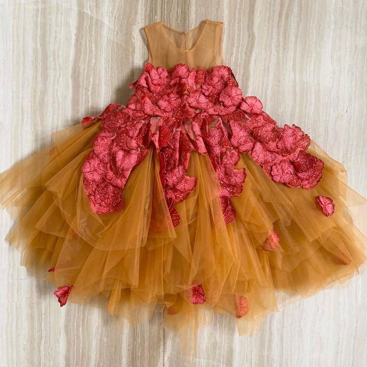 Pre owned Mischka Aoki Girl Flower Dress Couture 80 OFF Babies