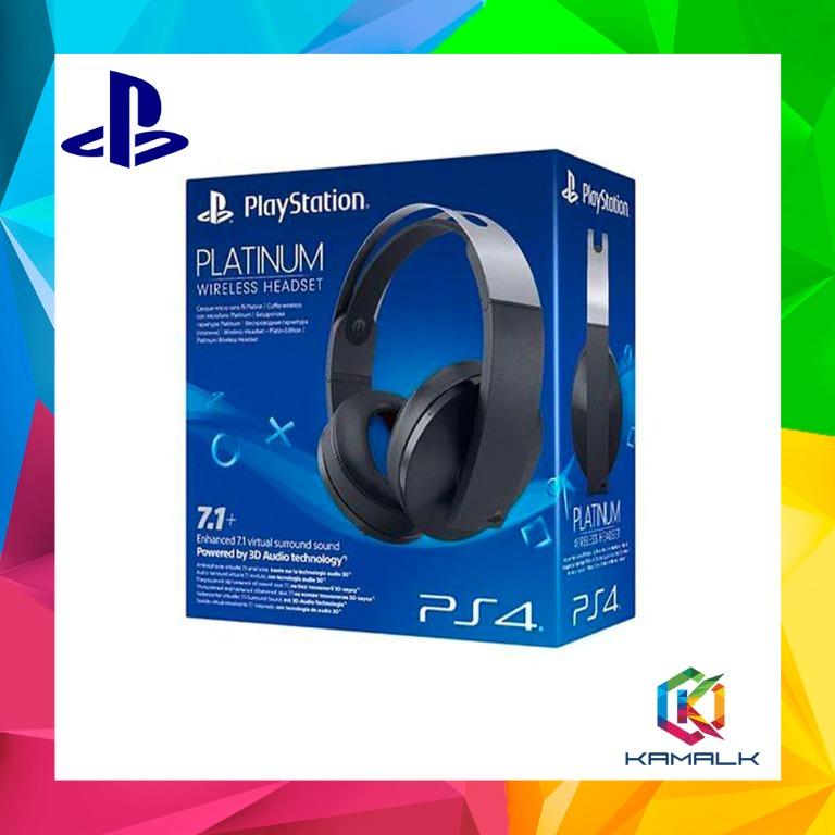 Sony Playstation Platinum Headset Ps4 Surround Headphones Platinum