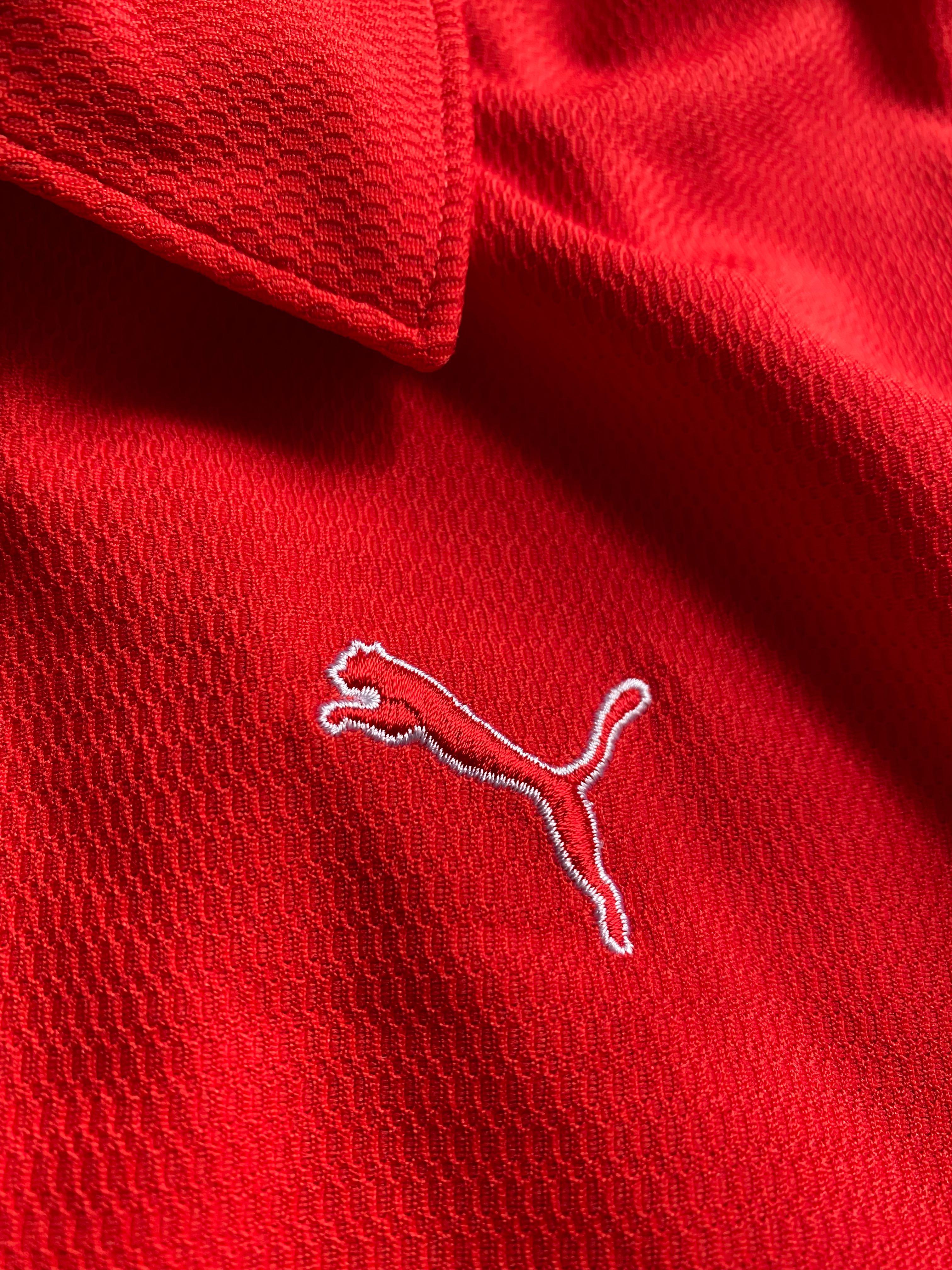 Red puma cheap golf shirt