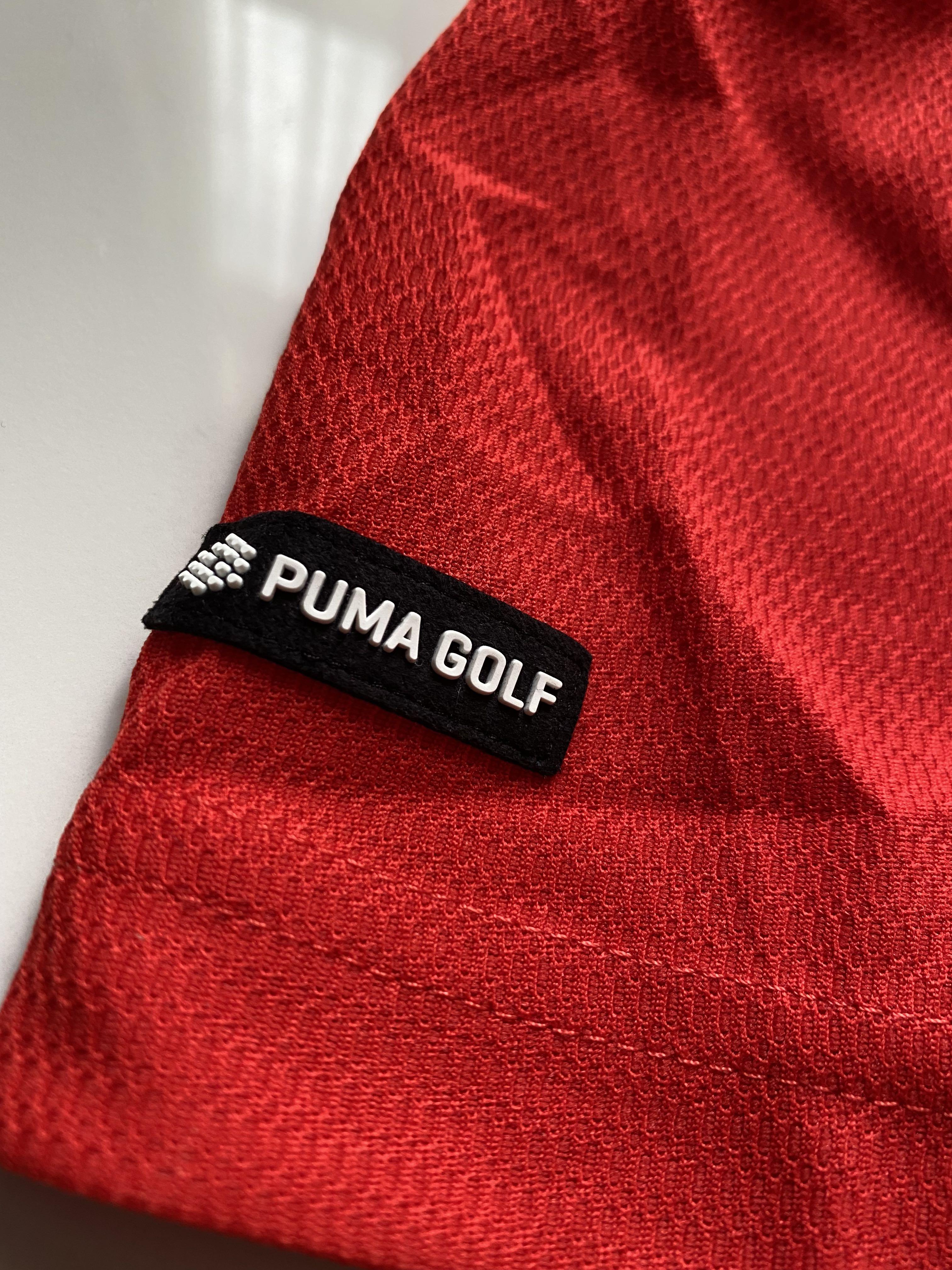 Red puma 2024 golf shirt