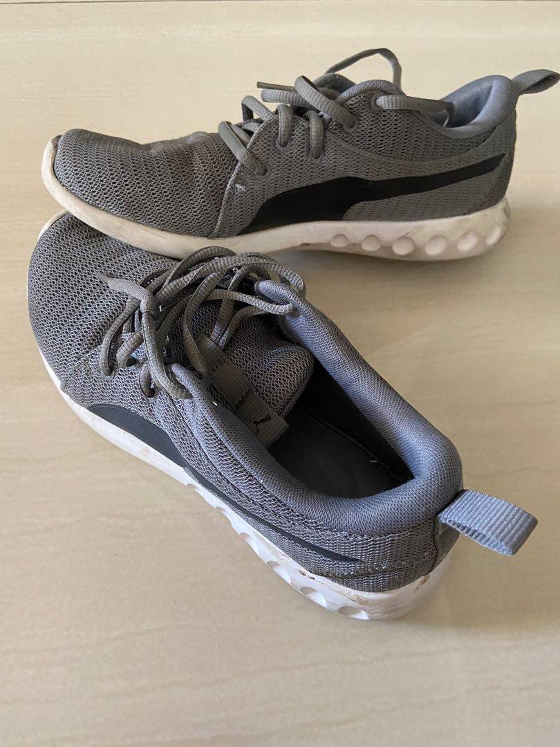 Puma grey online sports shoes
