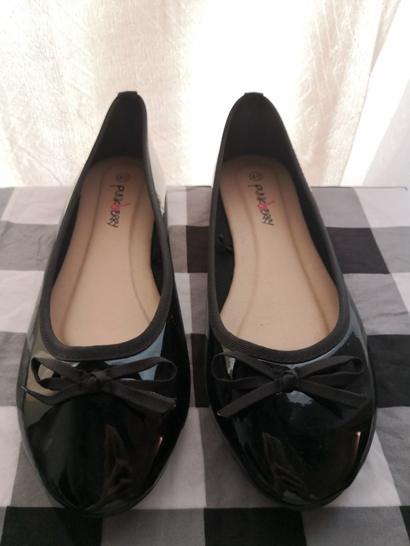 Punkberry Black Ballet Flats