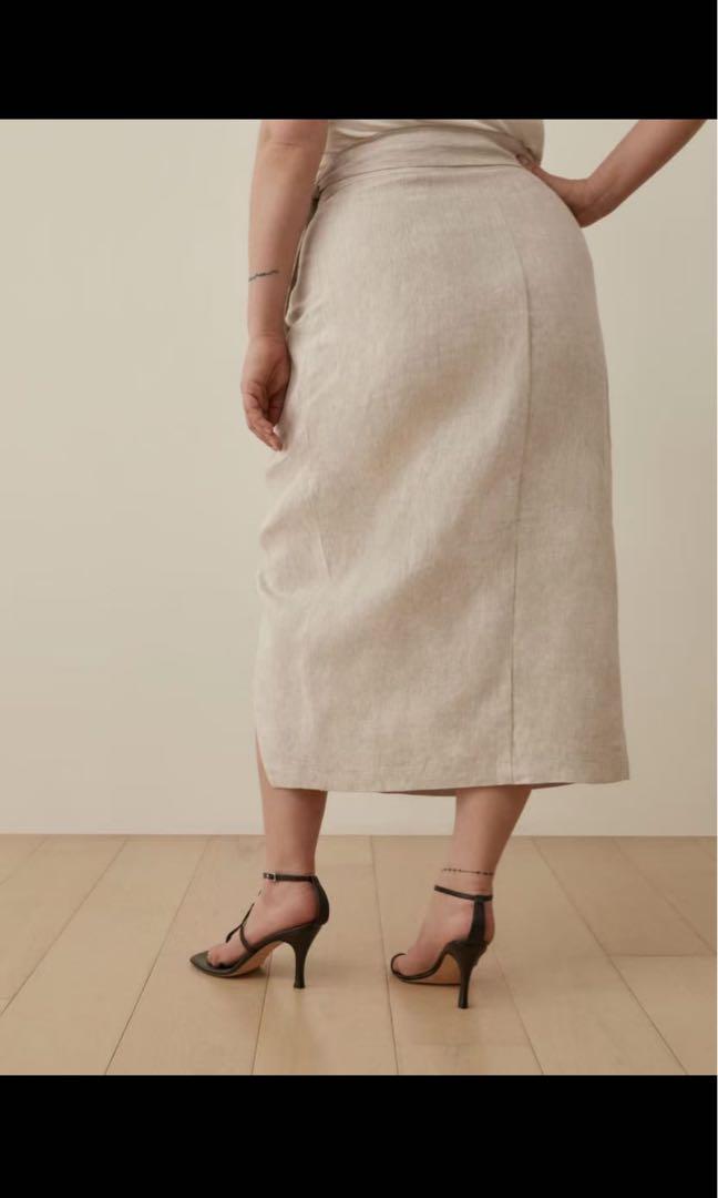 Florence linen skirt reformation outlet