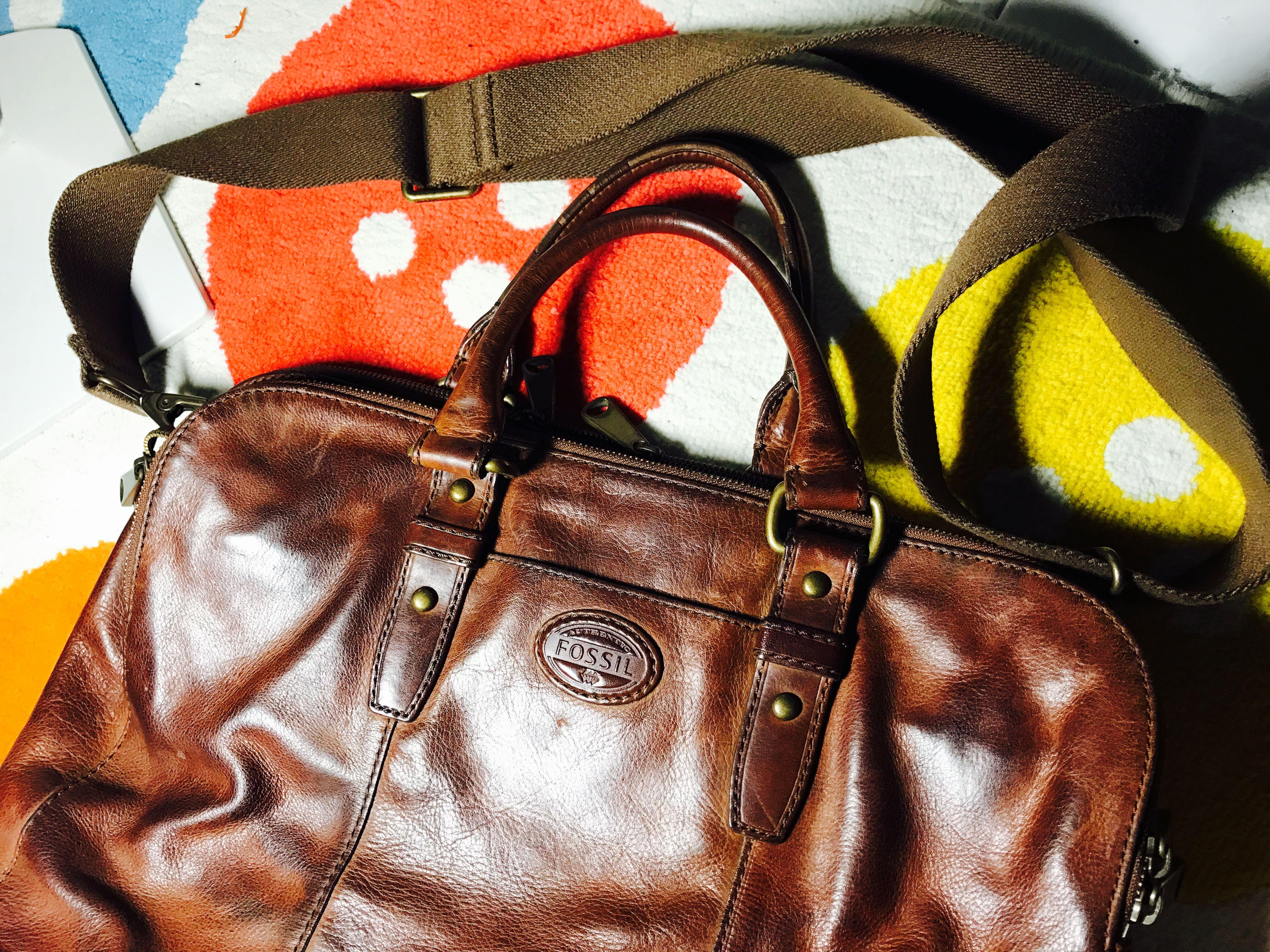 Fossil briefcase sale online