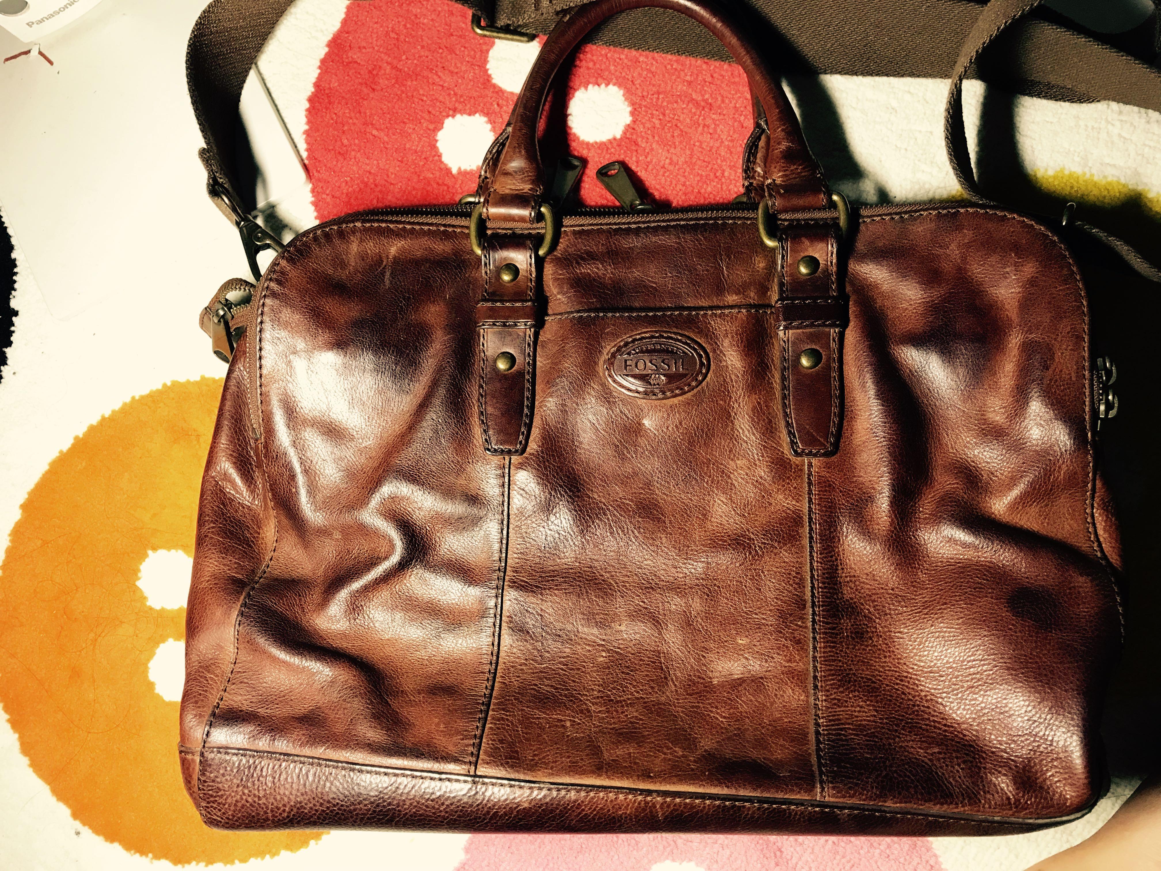 Fossil briefcase sale online