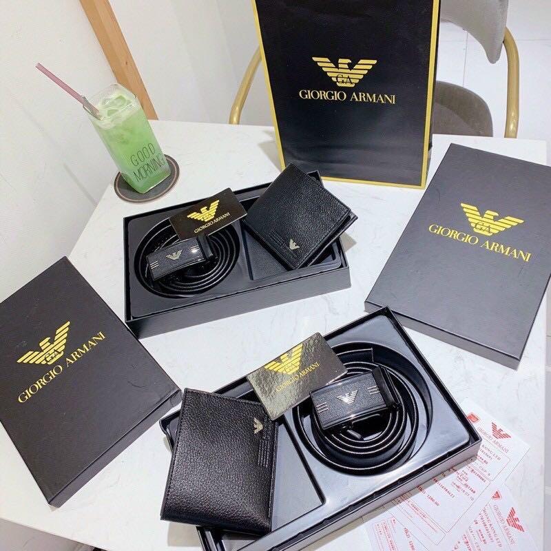 ?SALES ~ Emporio Armani Wallet + Belt Gift Set, Men's Fashion, Watches &  Accessories, Belts on Carousell