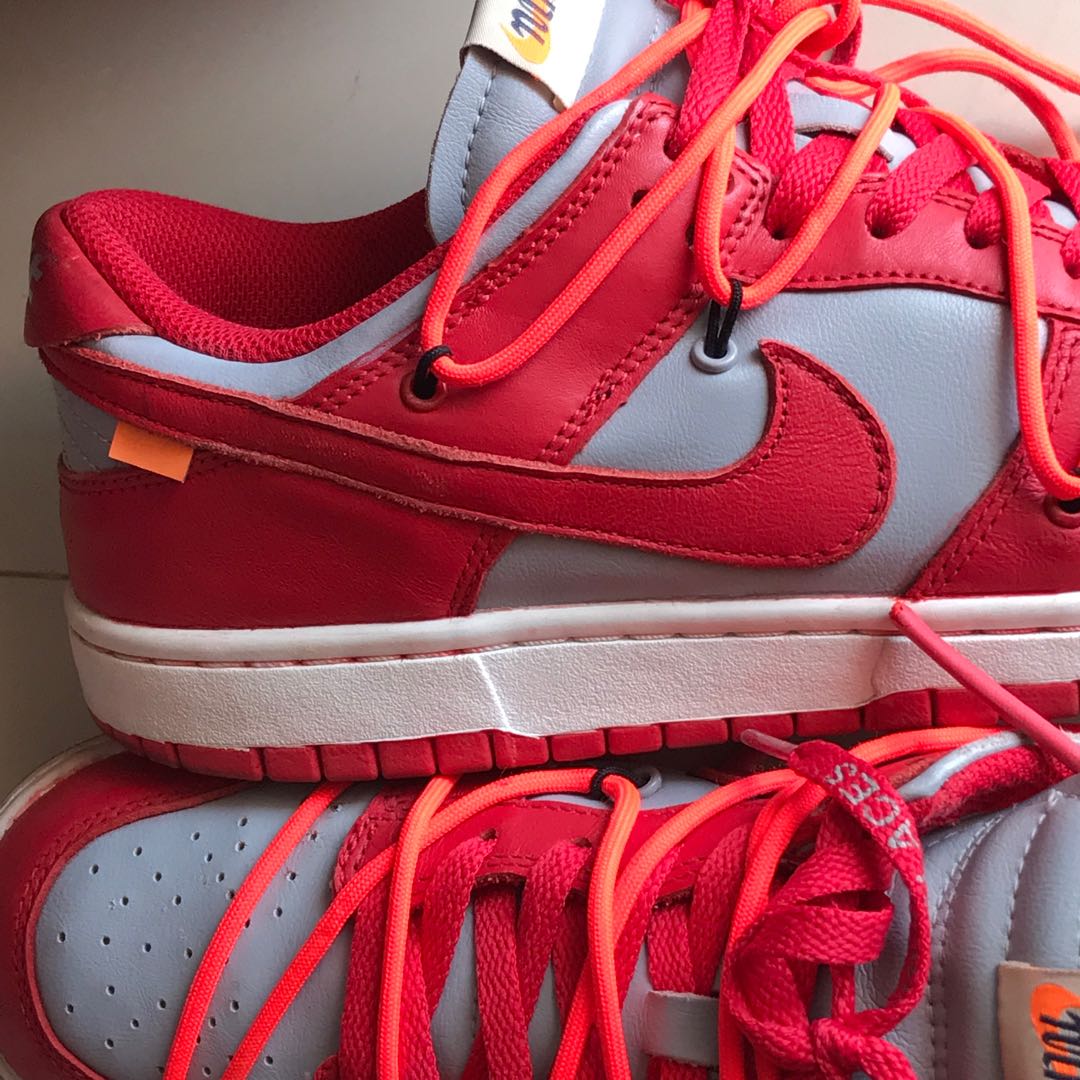 off white dunks low red
