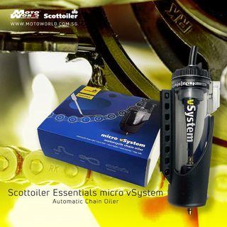 Scottoiler Essentials Micro V-System Automatic Chain Oiler for Motorcycle SO-6030