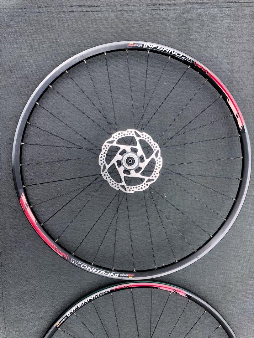 Sun Ringle Inferno 25 29er 700c Gravel MTB Wheelset with Rotor