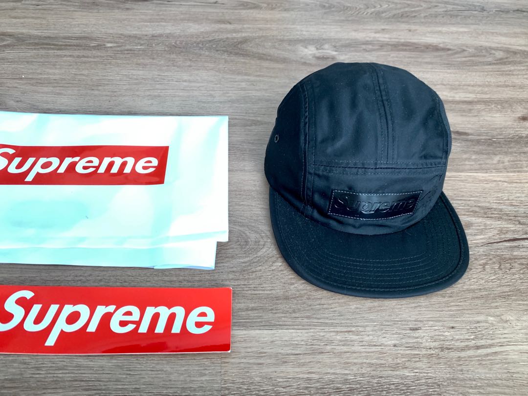Patent leather clearance patch camp cap