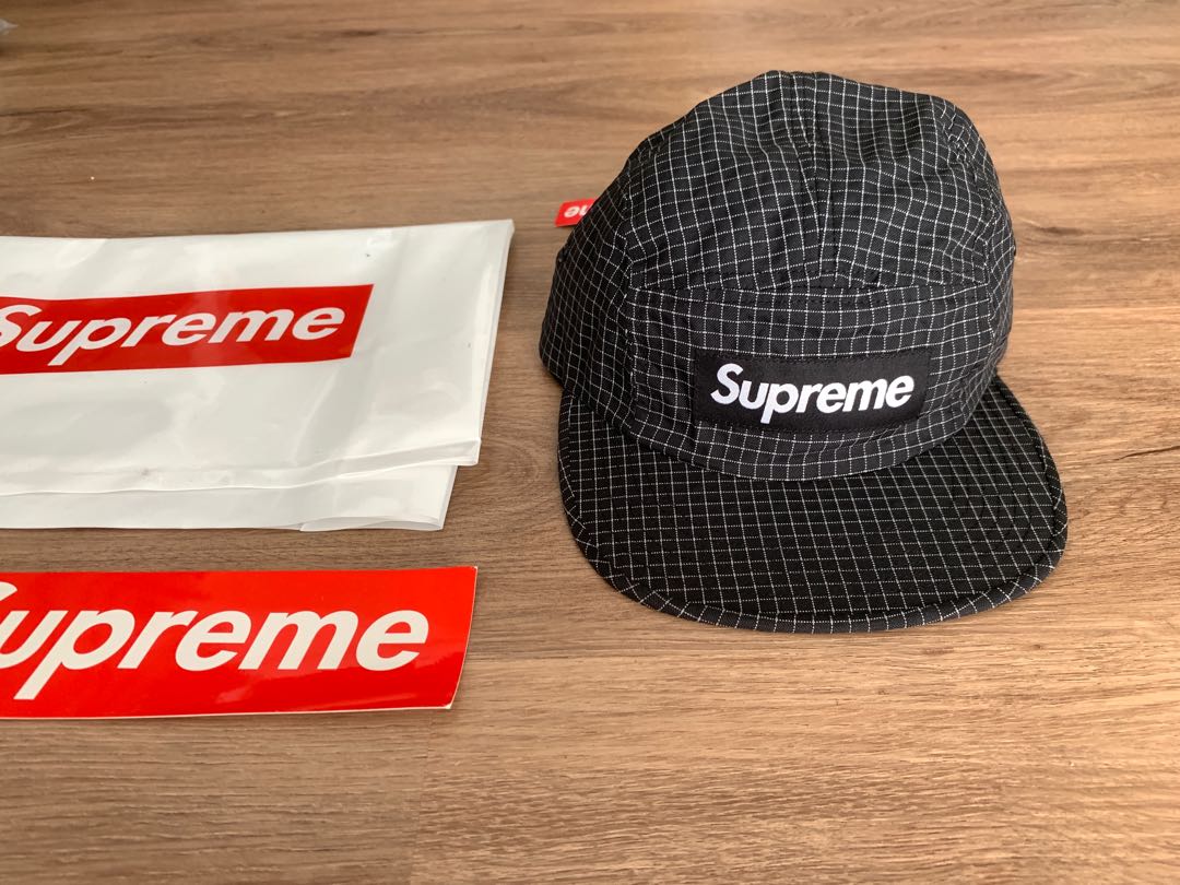 Supreme Reflective Ripstop Camp Cap, Men's Fashion, Watches 