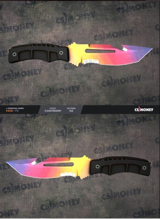 Survival Knife fade 90 fade FN, Video Gaming, Video Games, Others on