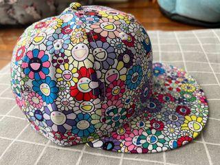 New Era x Takashi Murakami Flower Cloth Strap 9Twenty Hat Beige