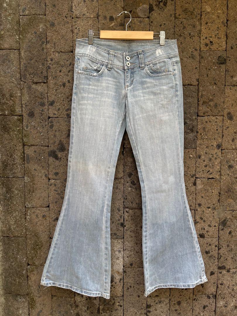 TOPSHOP MOTO Denim Kick-Flare Jeans W28 