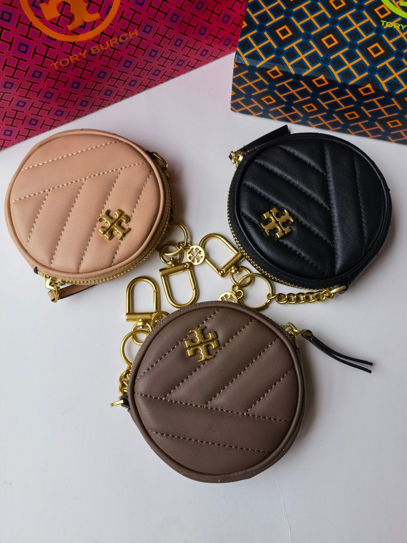 Tory Burch Kira Chevron Circle Key Coin Pouch, Women's Fashion, Bags &  Wallets on Carousell