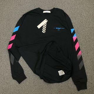 TSHIRT KAOS LONGSLEEVE OFF WHITE 