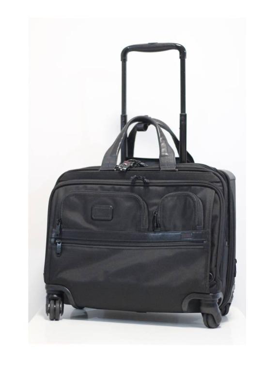 Tumi 26627D2 Alpha 2 - 4 Wheeled Deluxe Brief / Pilot flight bag / lawyer  bag / overnight bag / 17 laptop bag