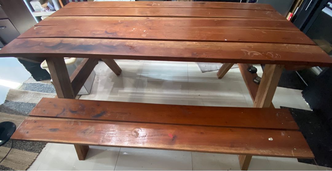 Used Picnic Table, Furniture & Home Living, Furniture, Tables & Sets on