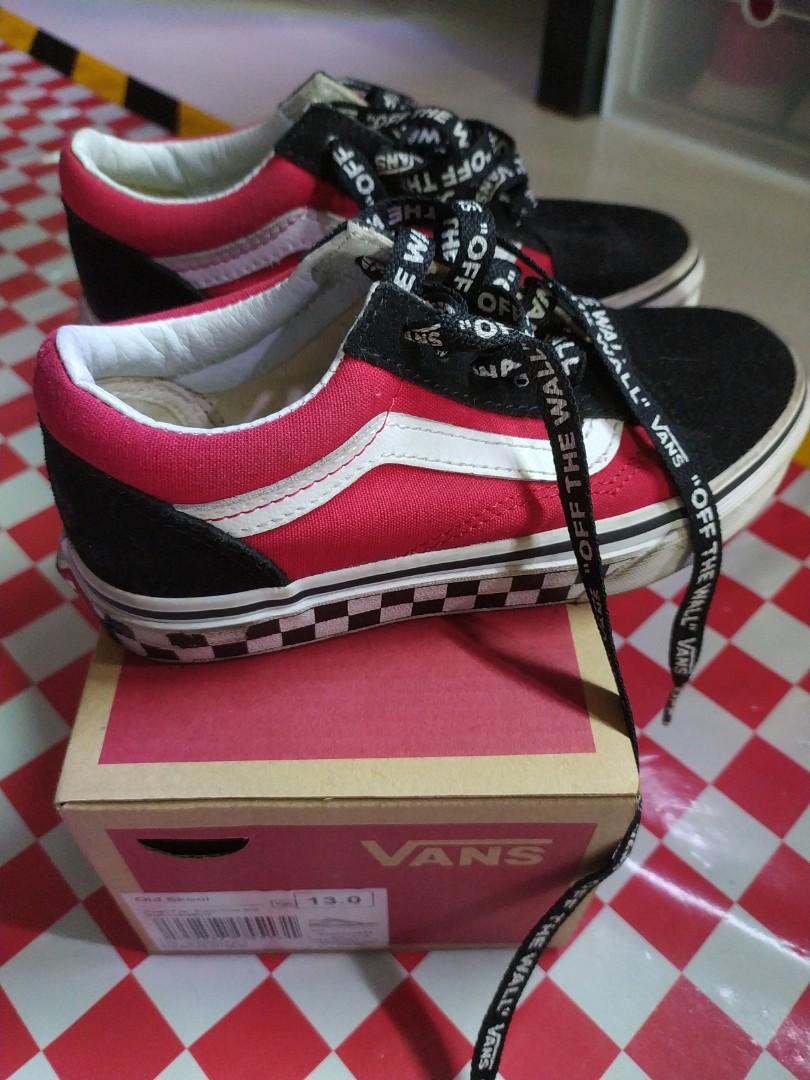 Vans Old Skool Kids Logo Pop Black True White Babies Kids