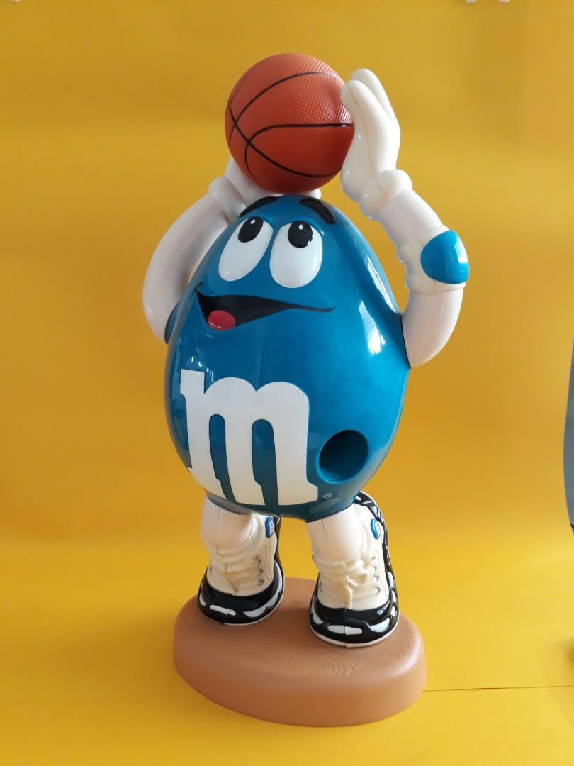 Vintage Large Blue Peanut M & M Basketball Player, M & M Dispenser ...