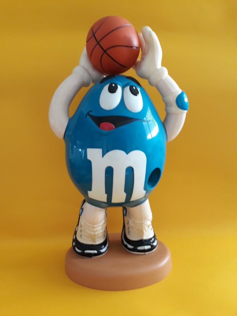Vintage Large Blue Peanut M & M Basketball Player, M & M Dispenser ...