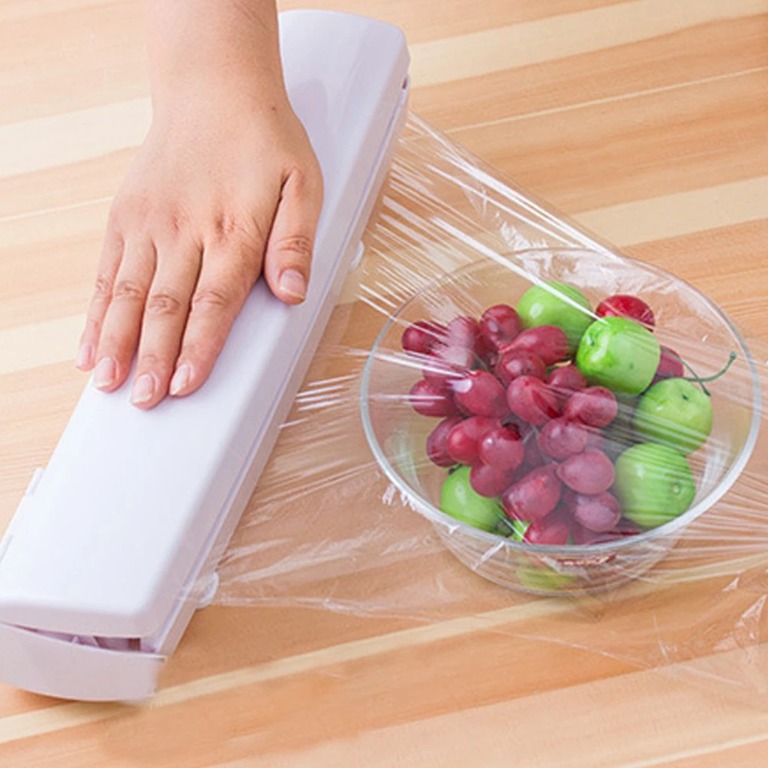 Wraptastic Cling Wrap Dispenser Cutter, Furniture & Home Living