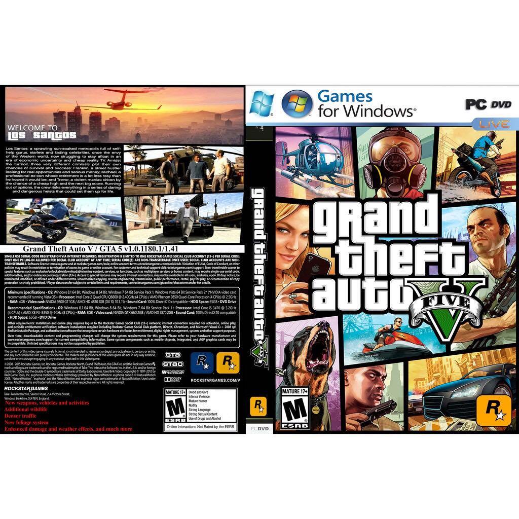 Grand Theft Auto V - PC Game - DVD