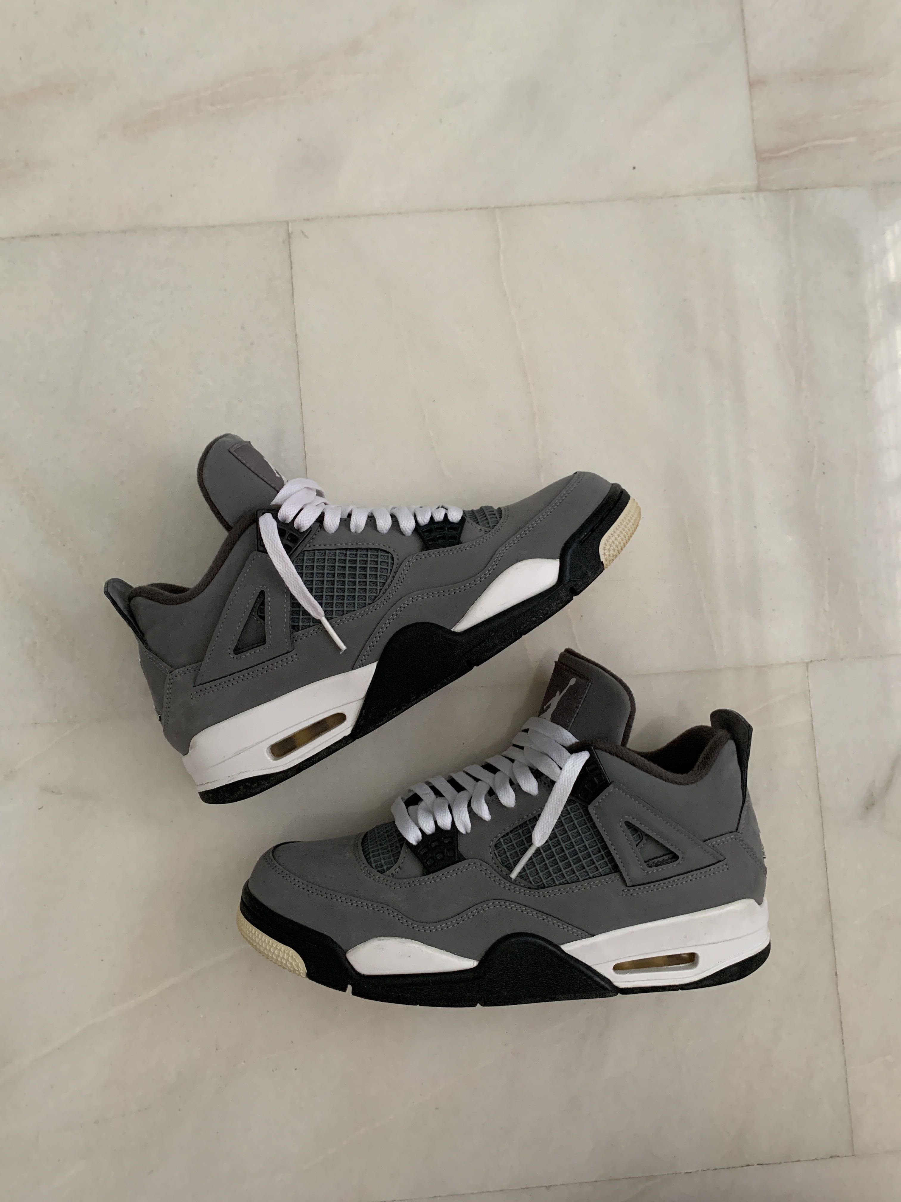 Cool grey 4 new arrivals white laces