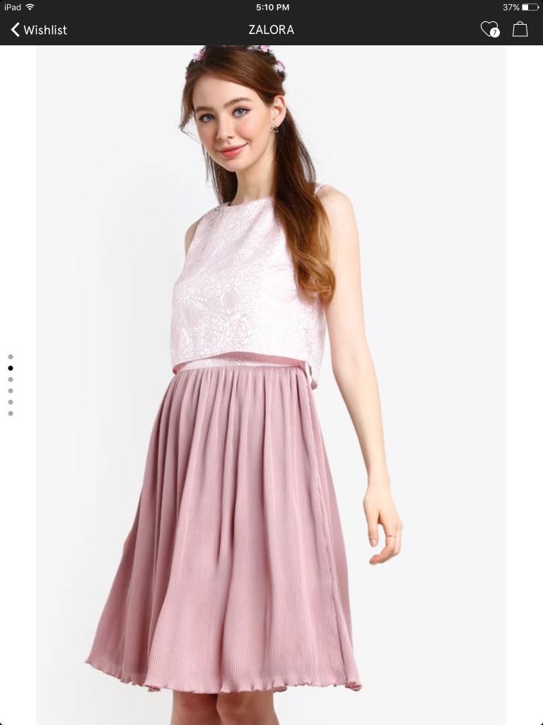 Zalora pink dress new arrivals