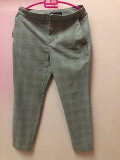ZARA - CHECK SKINNY TROUSERS