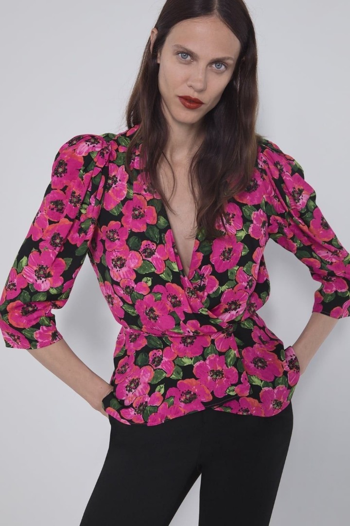 Zara Blazer Blouse, Fesyen Wanita 