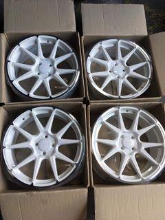 17” Rota STW White mags 4Holes pcd 100 Bnew