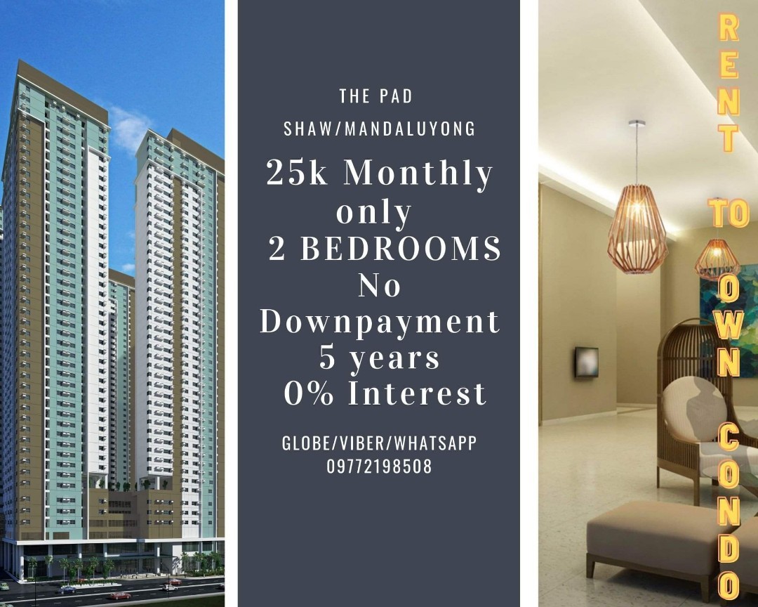 1BR RENT TO OWN 10K Monthly Condo Shaw Mandaluyong NO DP RENT TO OWN