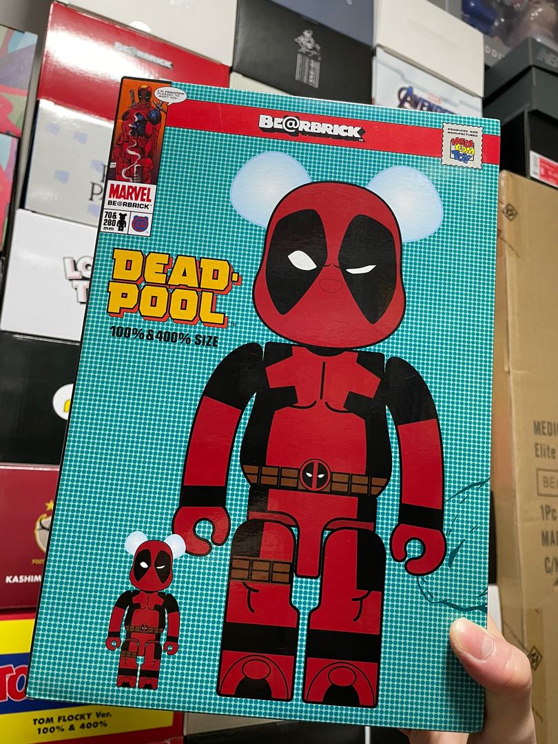 現貨Brand new>> Marvel Deadpool 100% + 400% bearbrick, 興趣及遊戲